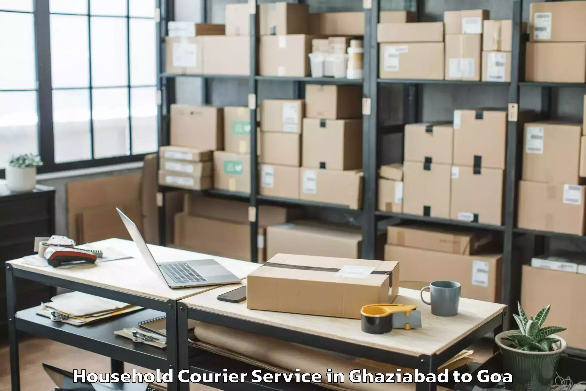 Hassle-Free Ghaziabad to Bandora Household Courier